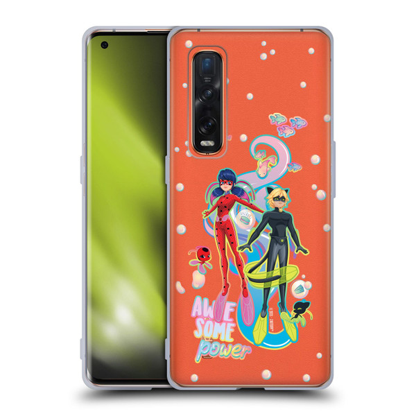 Miraculous Tales of Ladybug & Cat Noir Aqua Ladybug Awesome Power Soft Gel Case for OPPO Find X2 Pro 5G