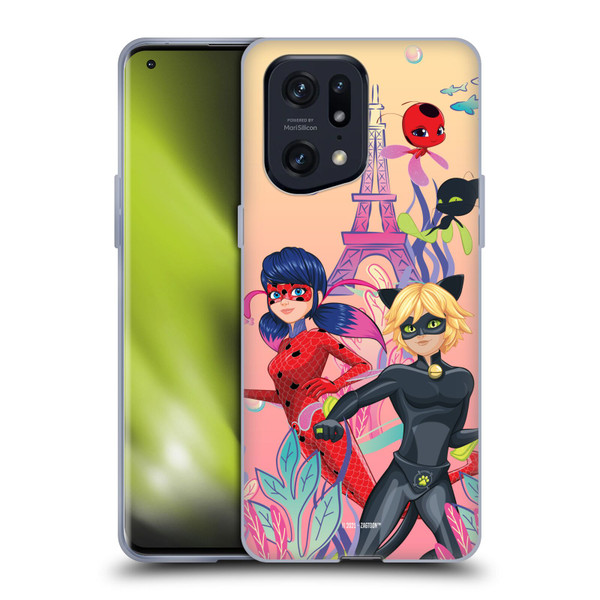 Miraculous Tales of Ladybug & Cat Noir Aqua Ladybug Aqua Power Soft Gel Case for OPPO Find X5 Pro