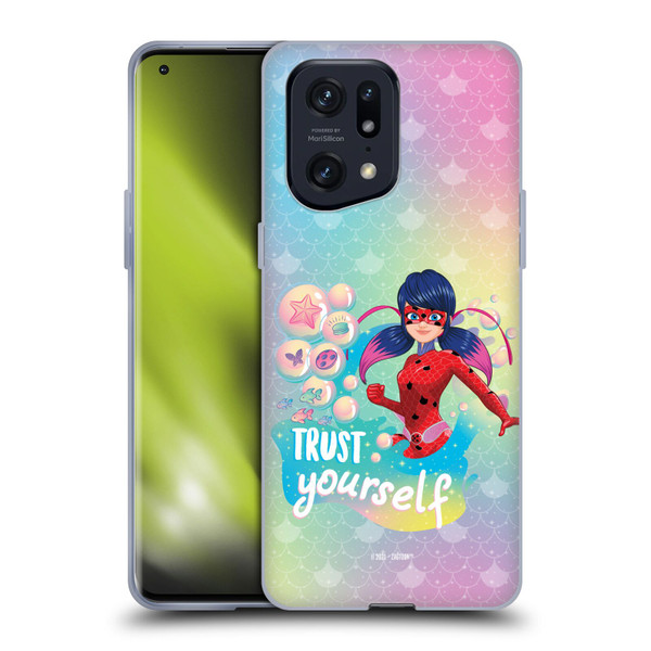 Miraculous Tales of Ladybug & Cat Noir Aqua Ladybug Trust Yourself Soft Gel Case for OPPO Find X5 Pro