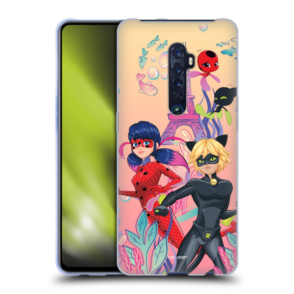 Miraculous Tales of Ladybug & Cat Noir Aqua Ladybug Aqua Power Soft Gel Case for OPPO Reno 2