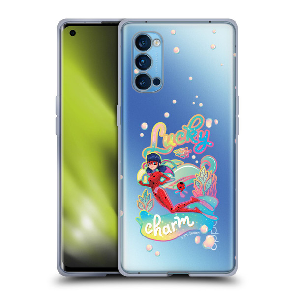 Miraculous Tales of Ladybug & Cat Noir Aqua Ladybug Lucky Charm Soft Gel Case for OPPO Reno 4 Pro 5G