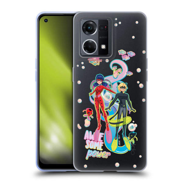 Miraculous Tales of Ladybug & Cat Noir Aqua Ladybug Awesome Power Soft Gel Case for OPPO Reno8 4G