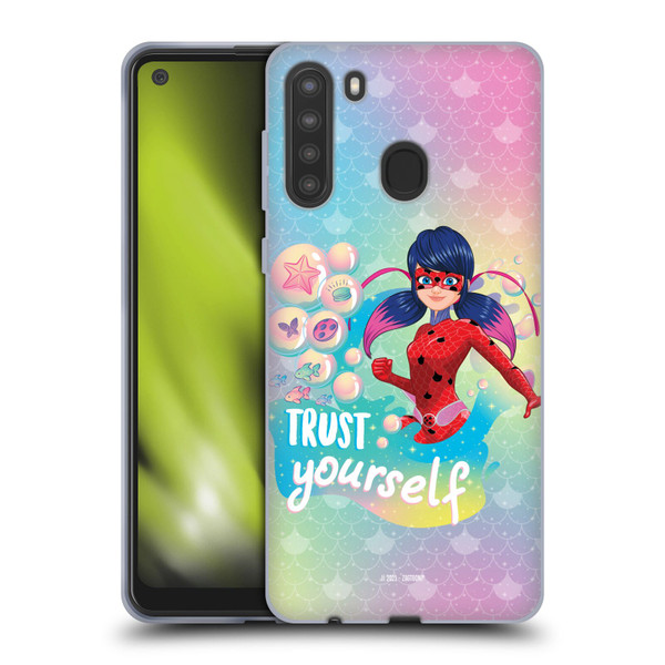 Miraculous Tales of Ladybug & Cat Noir Aqua Ladybug Trust Yourself Soft Gel Case for Samsung Galaxy A21 (2020)