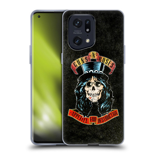 Guns N' Roses Vintage Slash Soft Gel Case for OPPO Find X5 Pro