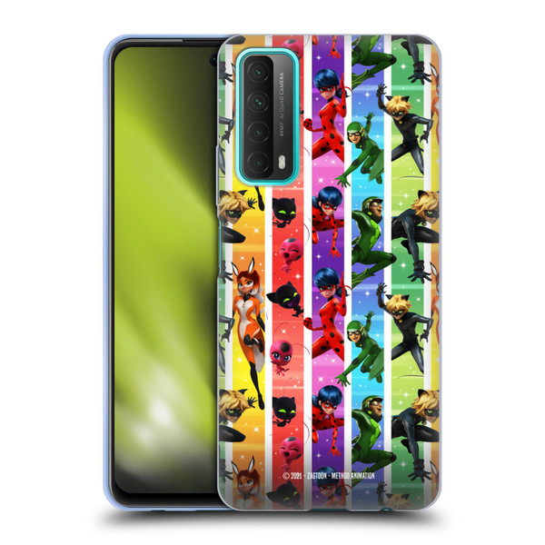 Miraculous Tales of Ladybug & Cat Noir Graphics Pattern Soft Gel Case for Huawei P Smart (2021)