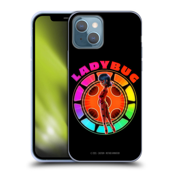 Miraculous Tales of Ladybug & Cat Noir Graphics Rainbow Soft Gel Case for Apple iPhone 13