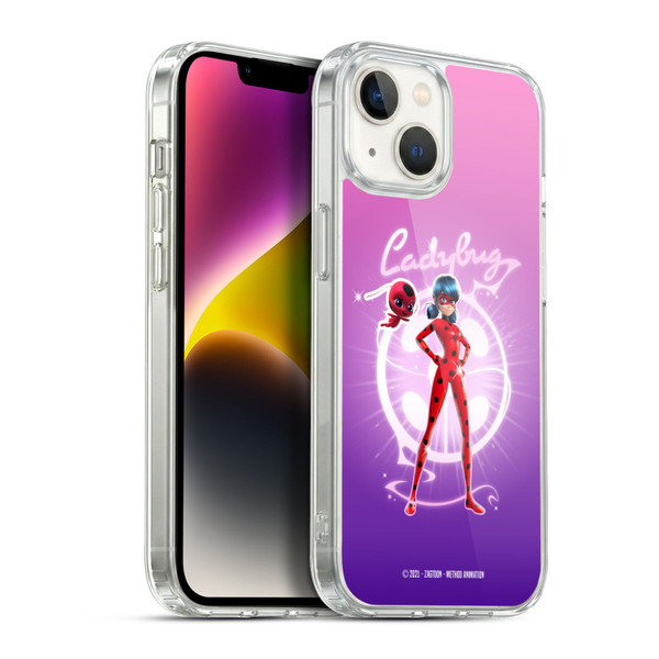 Miraculous Ladybug Graphics Ladybug Soft Gel Case for Apple iPhone 14