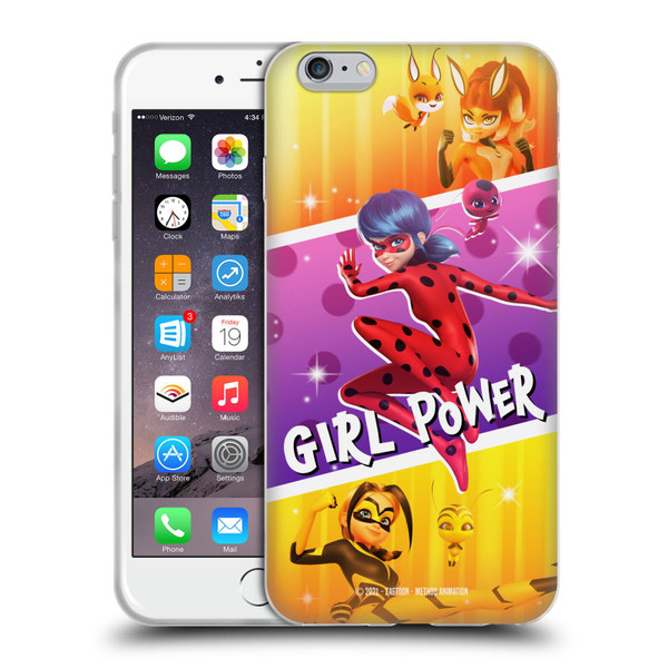 Miraculous Tales of Ladybug & Cat Noir Graphics Girl Power Soft Gel Case for Apple iPhone 6 Plus / iPhone 6s Plus