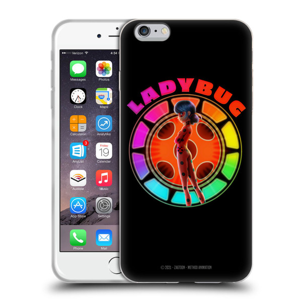 Miraculous Tales of Ladybug & Cat Noir Graphics Rainbow Soft Gel Case for Apple iPhone 6 Plus / iPhone 6s Plus