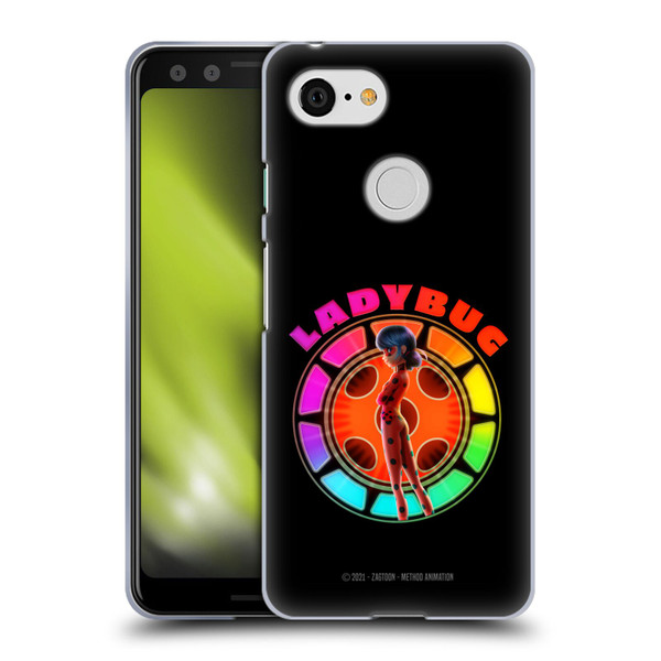 Miraculous Tales of Ladybug & Cat Noir Graphics Rainbow Soft Gel Case for Google Pixel 3