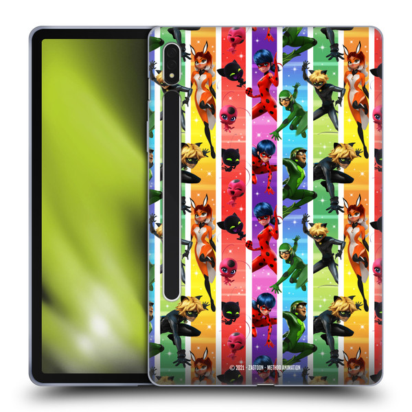Miraculous Tales of Ladybug & Cat Noir Graphics Pattern Soft Gel Case for Samsung Galaxy Tab S8