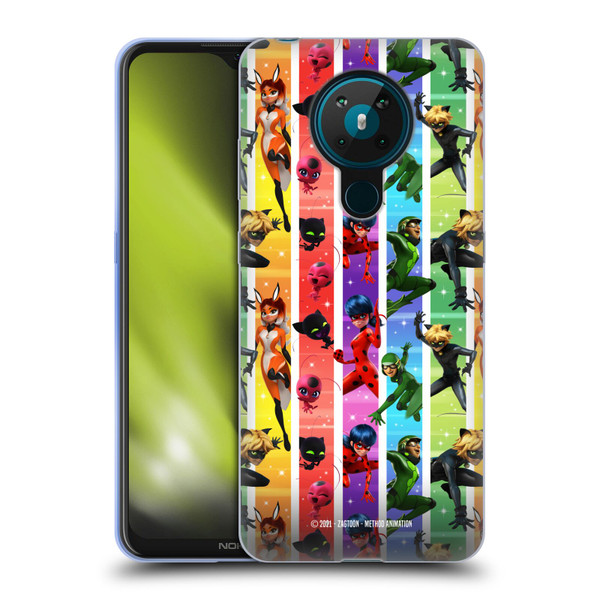 Miraculous Tales of Ladybug & Cat Noir Graphics Pattern Soft Gel Case for Nokia 5.3
