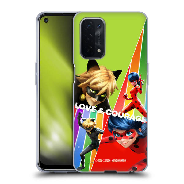 Miraculous Tales of Ladybug & Cat Noir Graphics Love & Courage Soft Gel Case for OPPO A54 5G