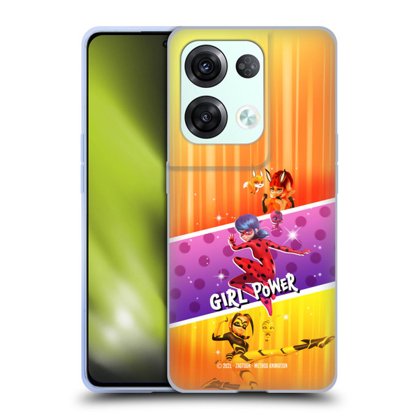 Miraculous Tales of Ladybug & Cat Noir Graphics Girl Power Soft Gel Case for OPPO Reno8 Pro