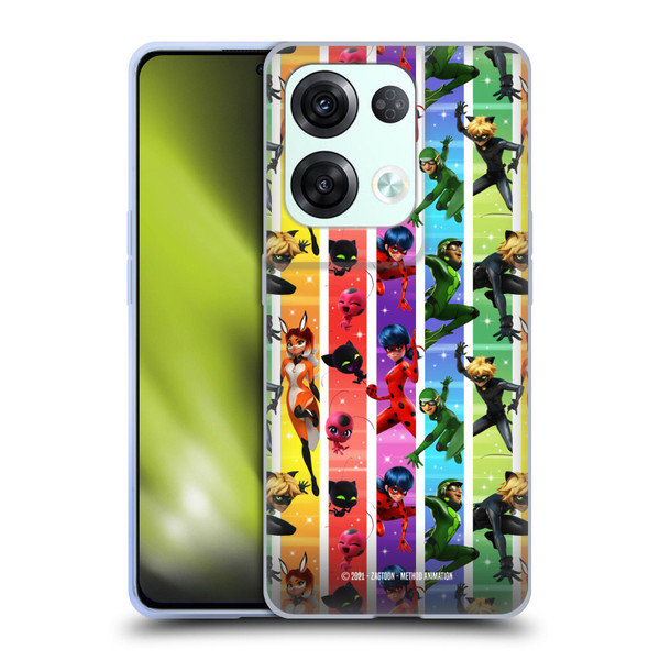 Miraculous Tales of Ladybug & Cat Noir Graphics Pattern Soft Gel Case for OPPO Reno8 Pro