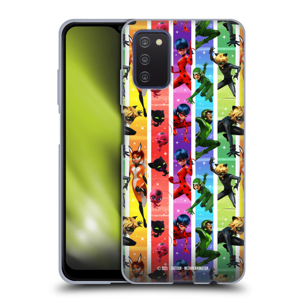 Miraculous Tales of Ladybug & Cat Noir Graphics Pattern Soft Gel Case for Samsung Galaxy A03s (2021)