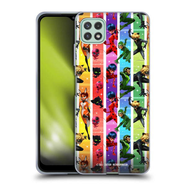 Miraculous Tales of Ladybug & Cat Noir Graphics Pattern Soft Gel Case for Samsung Galaxy A22 5G / F42 5G (2021)