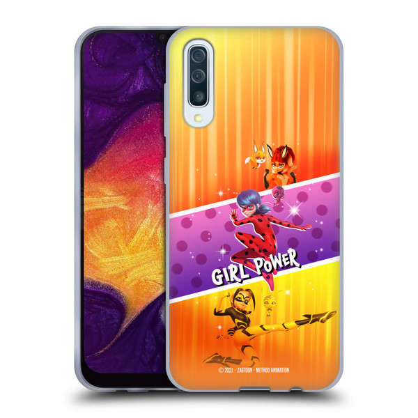 Miraculous Tales of Ladybug & Cat Noir Graphics Girl Power Soft Gel Case for Samsung Galaxy A50/A30s (2019)