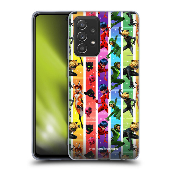 Miraculous Tales of Ladybug & Cat Noir Graphics Pattern Soft Gel Case for Samsung Galaxy A52 / A52s / 5G (2021)