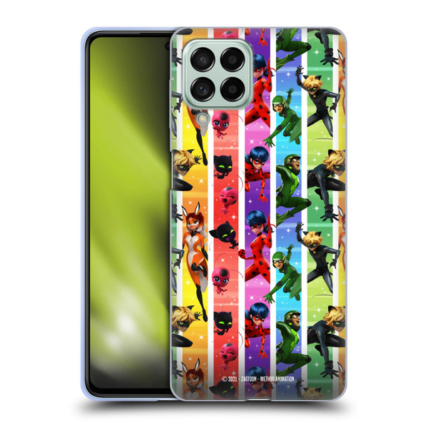 Miraculous Tales of Ladybug & Cat Noir Graphics Pattern Soft Gel Case for Samsung Galaxy M53 (2022)