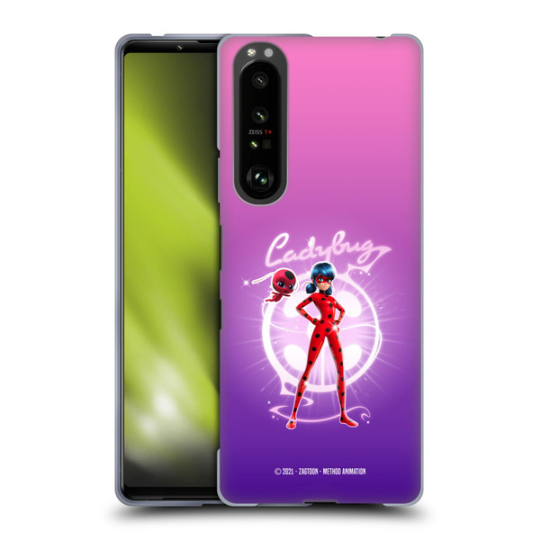 Miraculous Tales of Ladybug & Cat Noir Graphics Ladybug Soft Gel Case for Sony Xperia 1 III