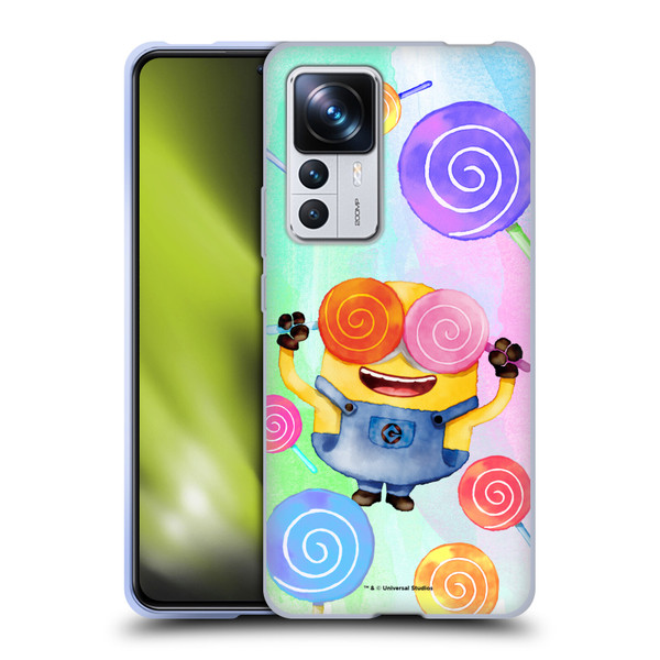 Despicable Me Watercolour Minions Bob Lollipop Soft Gel Case for Xiaomi 12T Pro