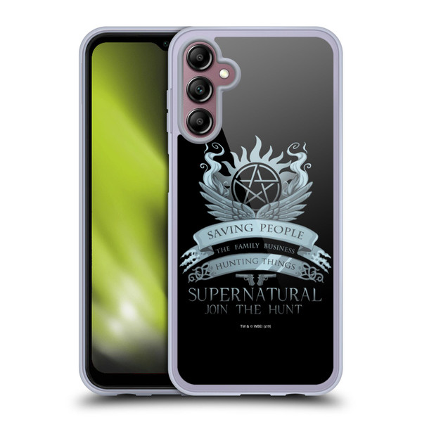 Supernatural Vectors Saving People Logo Soft Gel Case for Samsung Galaxy A14 5G