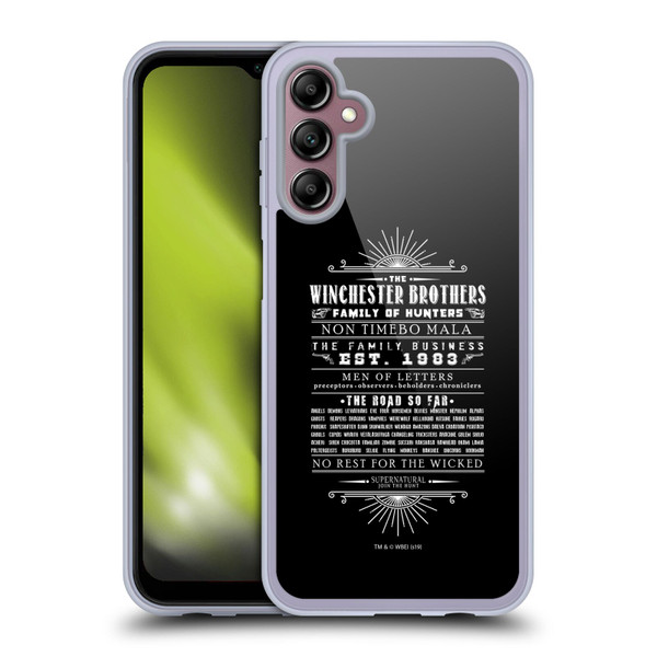 Supernatural Vectors Winchester Brothers Soft Gel Case for Samsung Galaxy A14 5G