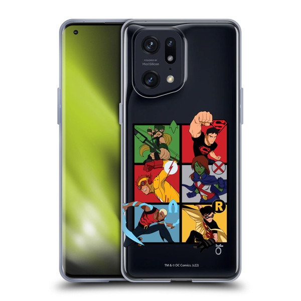 Young Justice Graphics Character Art Soft Gel Case for OPPO Find X5 Pro