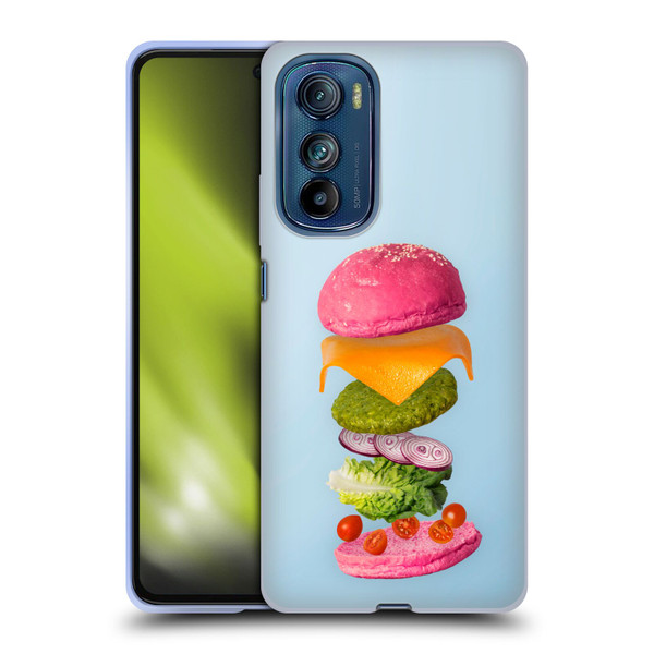 Pepino De Mar Foods Burger 2 Soft Gel Case for Motorola Edge 30