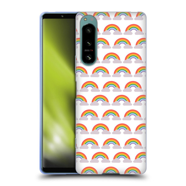 Pepino De Mar Rainbow Pattern Soft Gel Case for Sony Xperia 5 IV