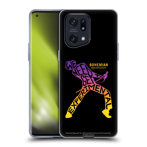 Queen Bohemian Rhapsody Experimental Quote Soft Gel Case for OPPO Find X5 Pro