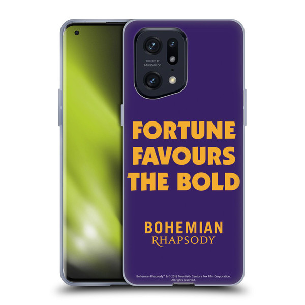 Queen Bohemian Rhapsody Fortune Quote Soft Gel Case for OPPO Find X5 Pro
