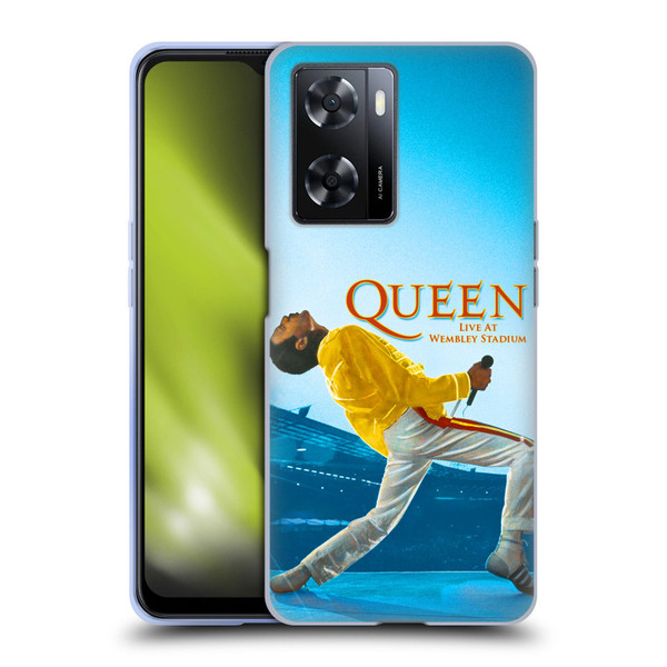 Queen Key Art Freddie Mercury Live At Wembley Soft Gel Case for OPPO A57s