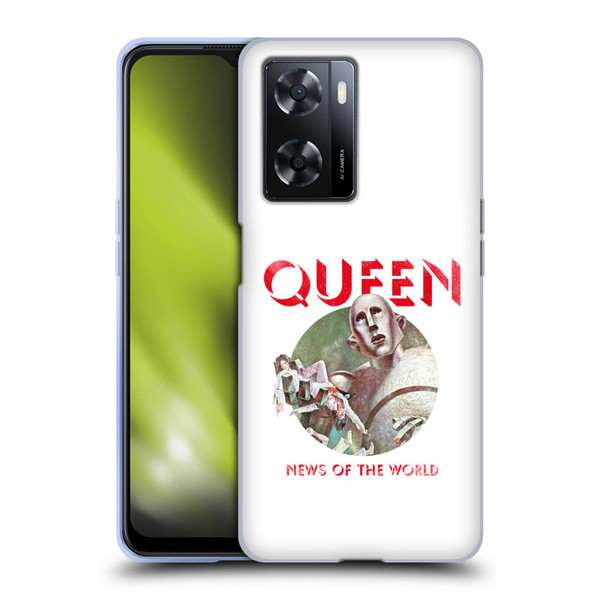 Queen Key Art News Of The World Soft Gel Case for OPPO A57s