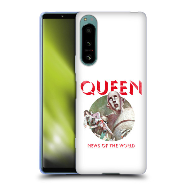Queen Key Art News Of The World Soft Gel Case for Sony Xperia 5 IV