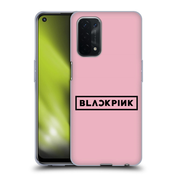 Blackpink The Album Black Logo Soft Gel Case for OPPO A54 5G