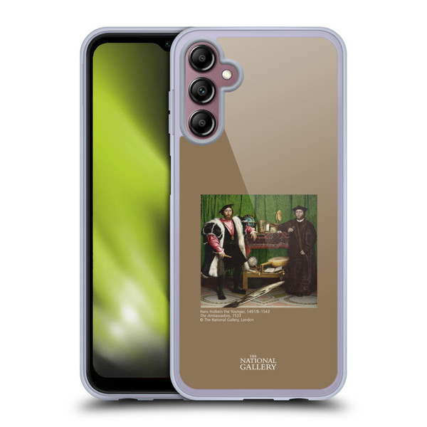 The National Gallery People Holbein The Ambassadors Soft Gel Case for Samsung Galaxy A14 5G