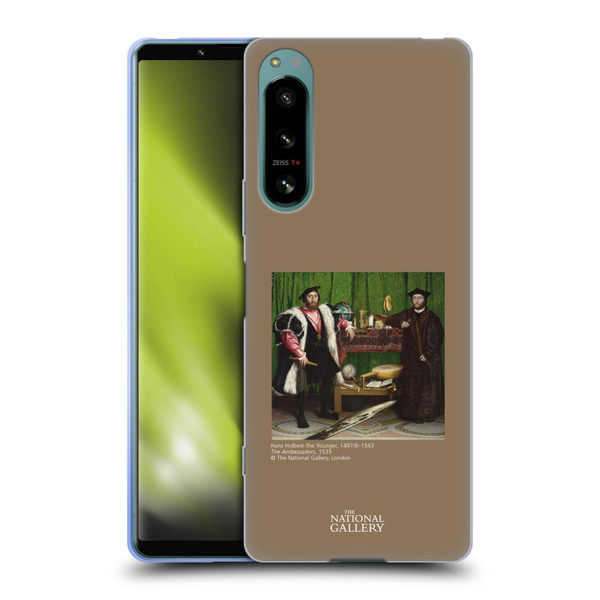 The National Gallery People Holbein The Ambassadors Soft Gel Case for Sony Xperia 5 IV