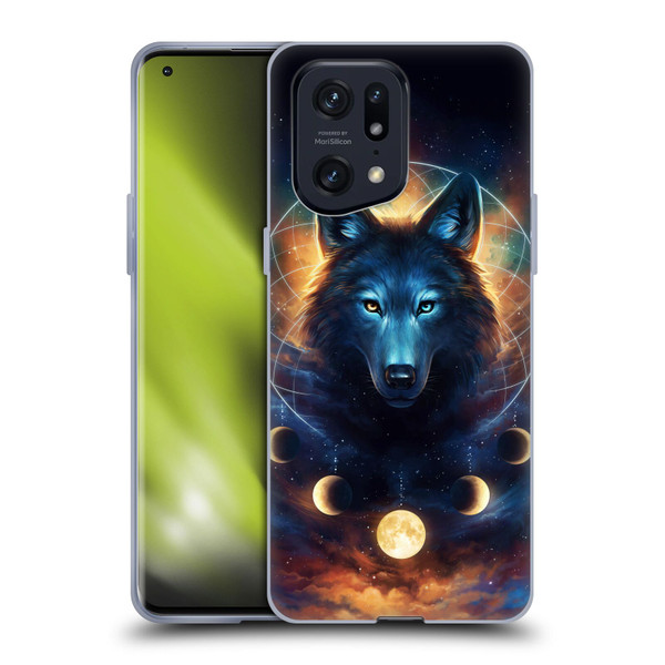 Jonas "JoJoesArt" Jödicke Wildlife 2 Dreamcatcher Wolf Soft Gel Case for OPPO Find X5 Pro