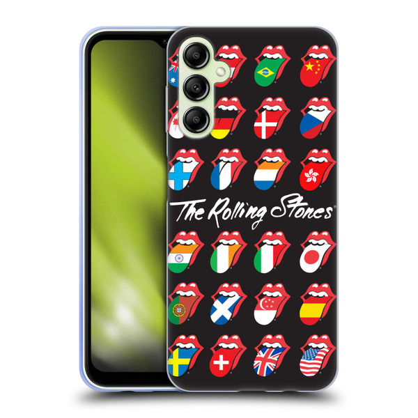 The Rolling Stones Licks Collection Flag Poster Soft Gel Case for Samsung Galaxy A14 5G