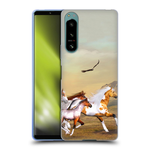 Simone Gatterwe Horses Wild Herd Soft Gel Case for Sony Xperia 5 IV