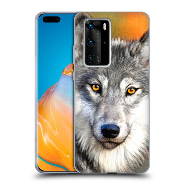 Aimee Stewart Animals Autumn Wolf Soft Gel Case for Huawei P40 Pro / P40 Pro Plus 5G