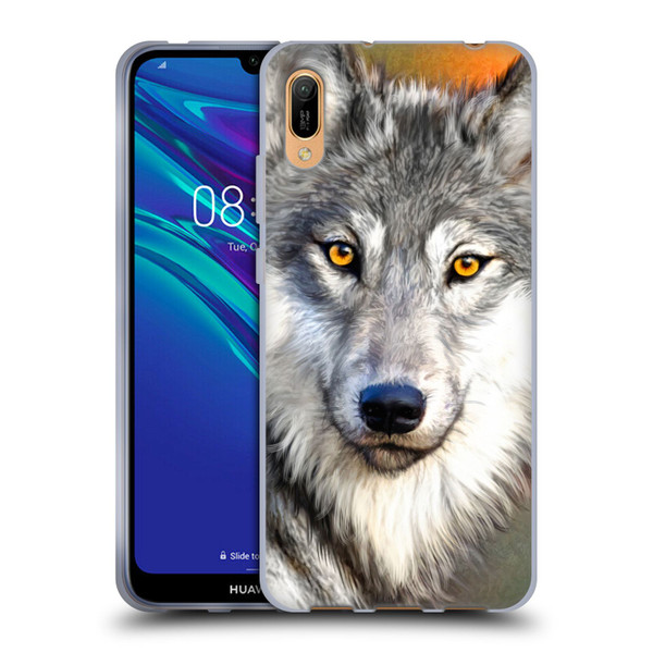 Aimee Stewart Animals Autumn Wolf Soft Gel Case for Huawei Y6 Pro (2019)