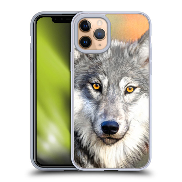Aimee Stewart Animals Autumn Wolf Soft Gel Case for Apple iPhone 11 Pro