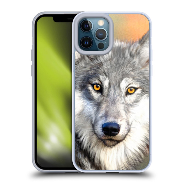 Aimee Stewart Animals Autumn Wolf Soft Gel Case for Apple iPhone 12 Pro Max