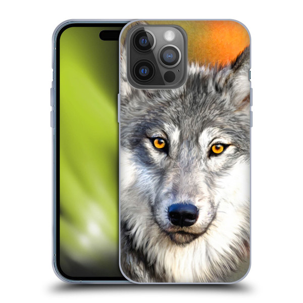 Aimee Stewart Animals Autumn Wolf Soft Gel Case for Apple iPhone 14 Pro Max