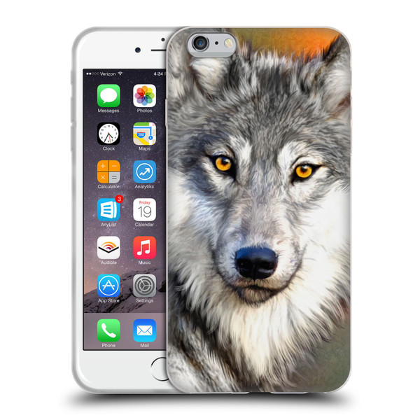 Aimee Stewart Animals Autumn Wolf Soft Gel Case for Apple iPhone 6 Plus / iPhone 6s Plus