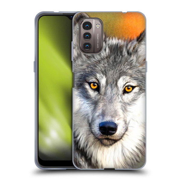 Aimee Stewart Animals Autumn Wolf Soft Gel Case for Nokia G11 / G21
