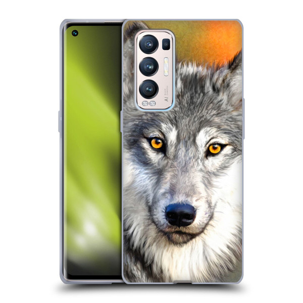 Aimee Stewart Animals Autumn Wolf Soft Gel Case for OPPO Find X3 Neo / Reno5 Pro+ 5G